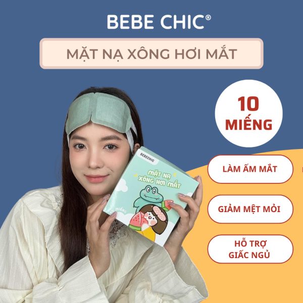 Hộp 10 Mặt Nạ Xông Hơi Mắt Chườm Mắt Nóng BEBECHIC